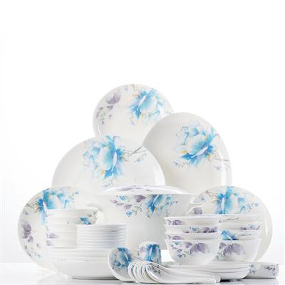 黑屌操嫩穴48头聆听花开骨瓷礼品餐具套装